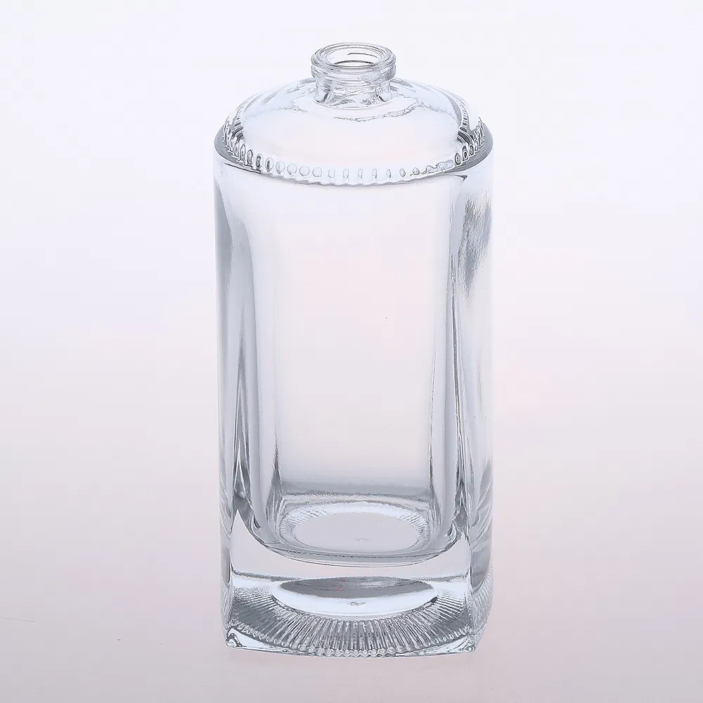 Wholesale 100ml Empty Luxury Flat Round Spray Fragrance Bottle Black Refillable Perfume Glass