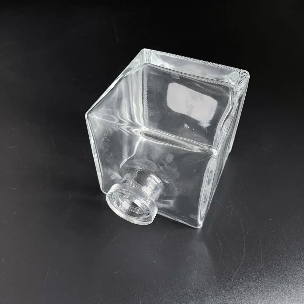 100ml 375ml 500ml 750ml 750ml Short Neck Distillery Use Whisky/Vodka/Tequila/Liqueur/Wine Crystal Flint Square Glass Bottles