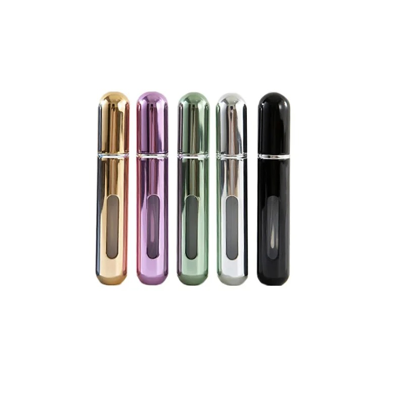 Hot Demand Lightweight 5ml Travel Perfume Atomizer 8ml Refillable Aluminum Mini Spray Bottle for Trips