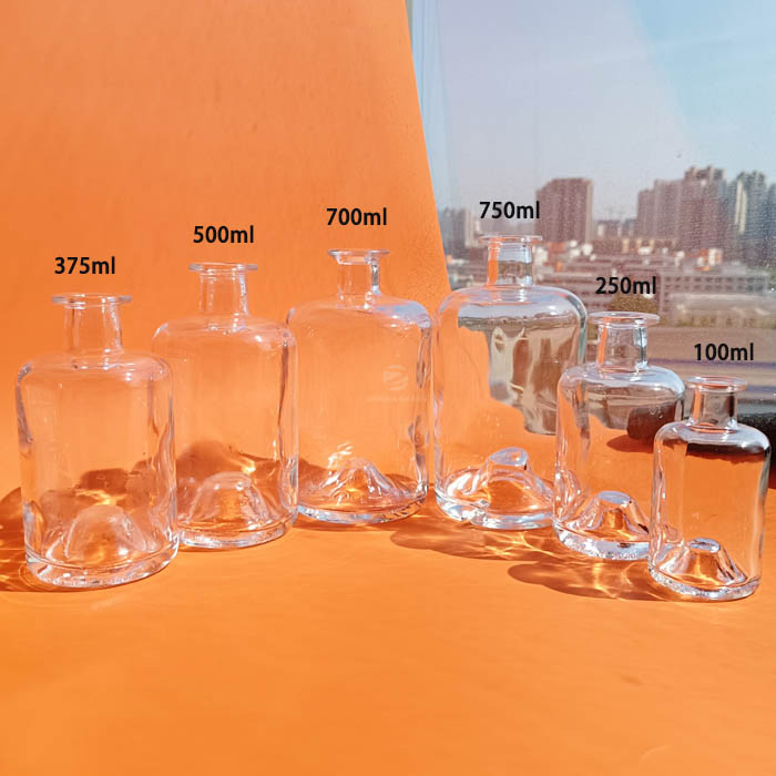Premium Clear Glass Spirit Bottle Multi-Capacity Bulk Packaging Supplies