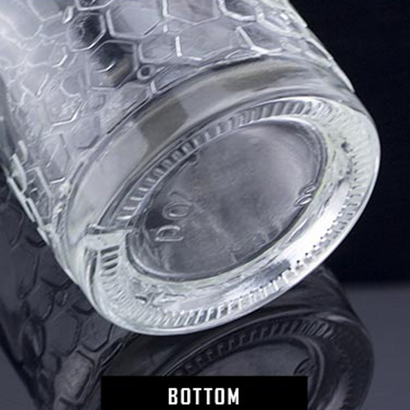 Hot Sell Decal Embossed Clear 50cl 70cl 1000ml Wine Bottles Liquor for Whisky Glass Bottles