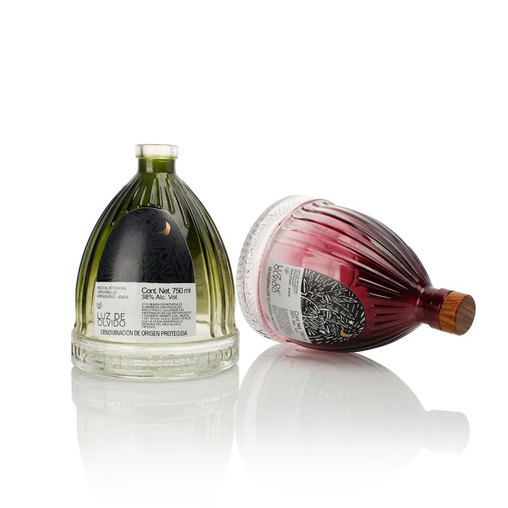 Luxury 500ml 750ml 1L Ceramic with Cap Shrink Antique Black Dark Pint Brandy Rum Whisky Whiskey Gin Vodka Tequila Brandy Liquor Glass Bottle