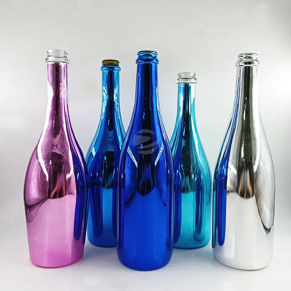 Gold Electroplated Glass Bottle