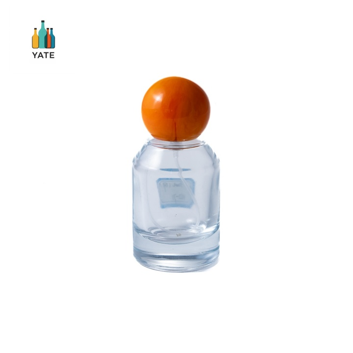 in Stock Customized 30ml 50ml 100ml Flint Spray Glass Perfume Bottle with Thick Base and Marble Closure