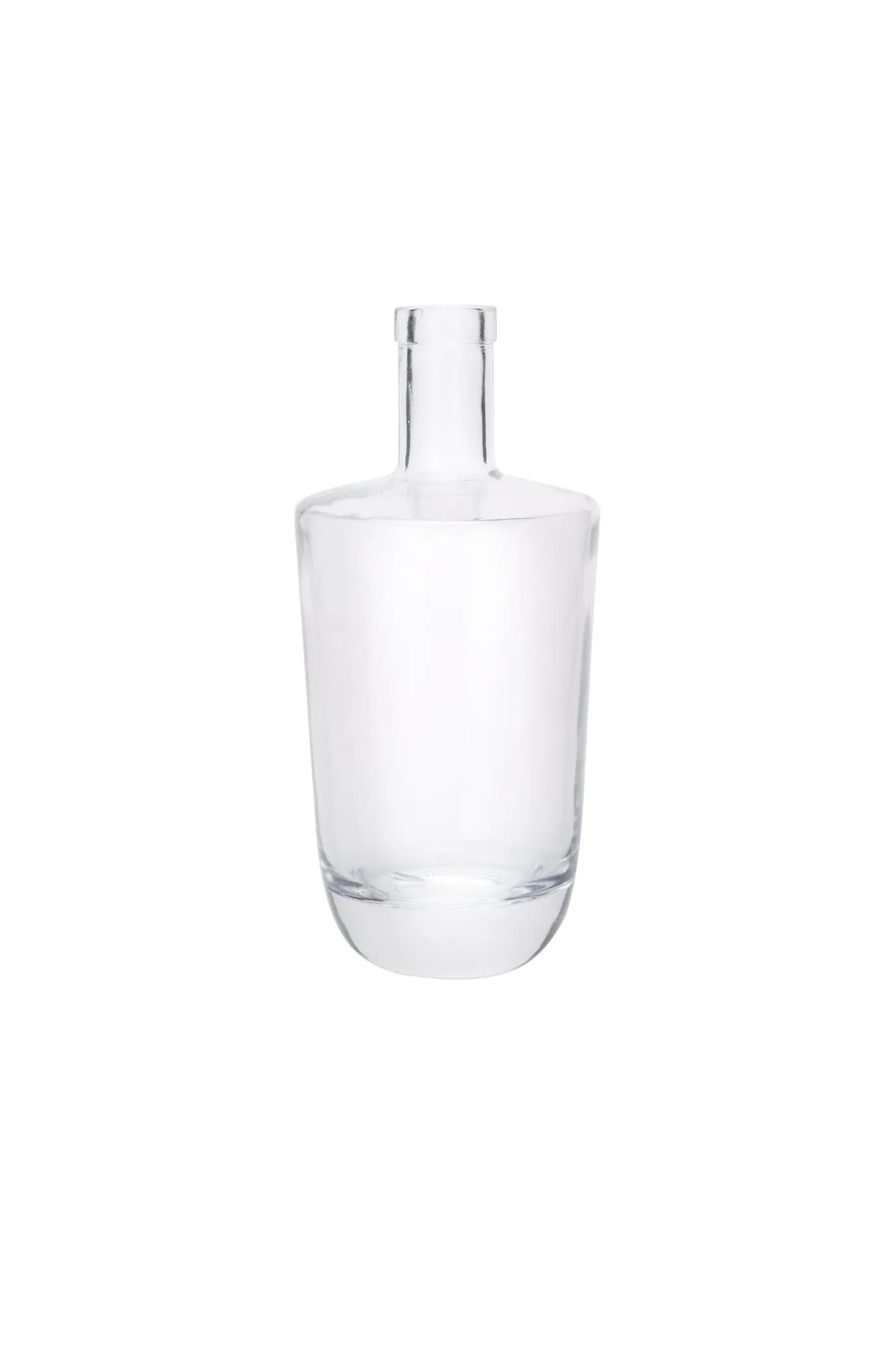 Tall Neck Luxury Whiskey Vodka 100ml 375 Ml 500ml 750ml Spirits Liquor Glass Bottle with Flat Shoulder Bamboo Stopper Cork