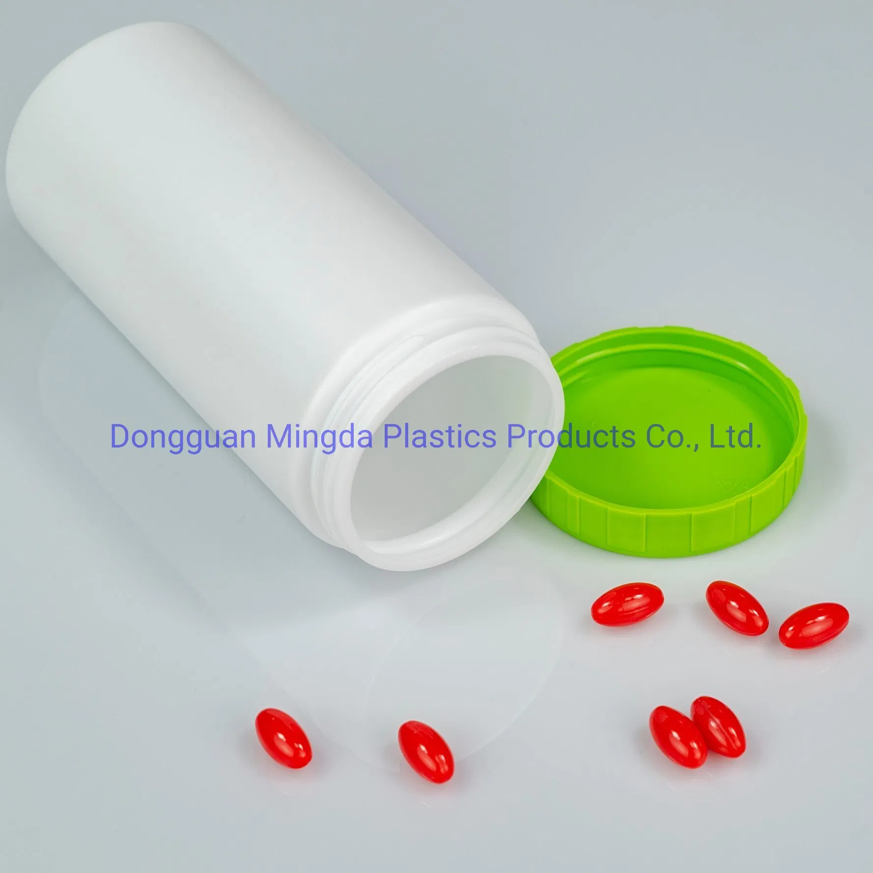 Wide Neck Factory Made Wholesale White Cylindrical Food Grade Tall Plastic Bottle