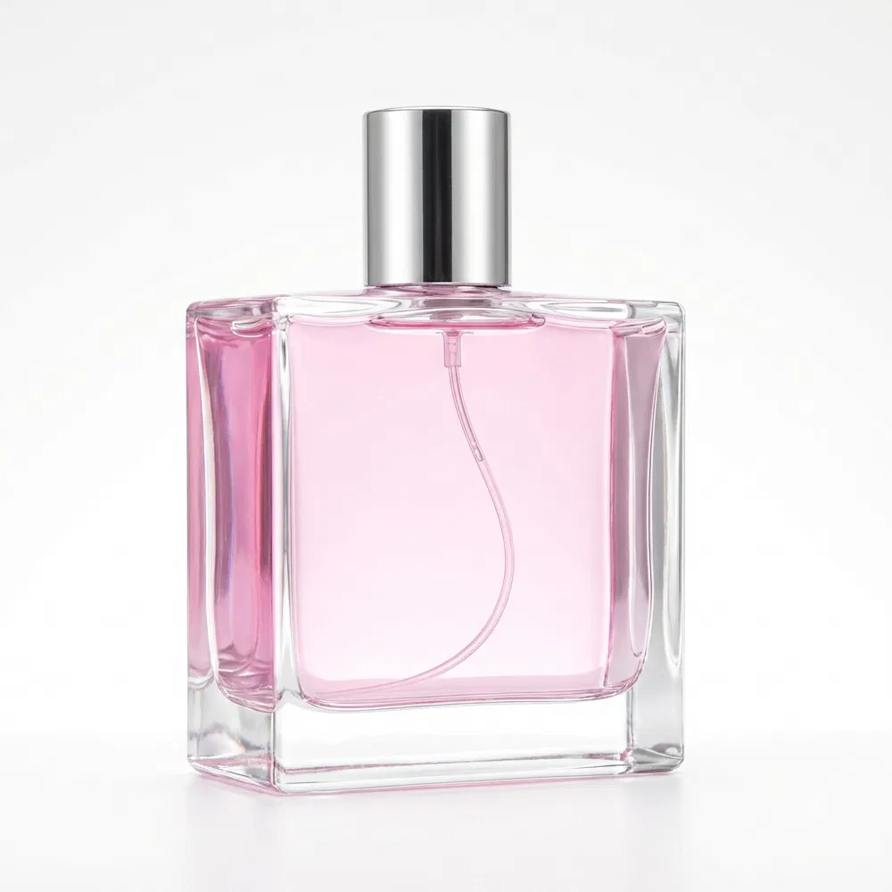 Hot Sale Crystal Glass Bottle for Perfume Luxury Perfume Bottle Design Custom Perfume Glass Bottle 50ml 100ml with Spray Pump