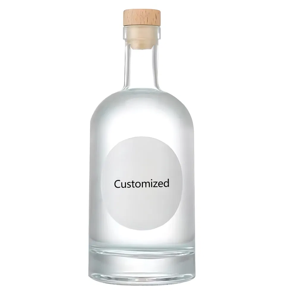 Glass Mini Liquor Bottles with Caps Small Glass Alcohol Bottles Reusable Empty Spirit Mini Wine Bottles