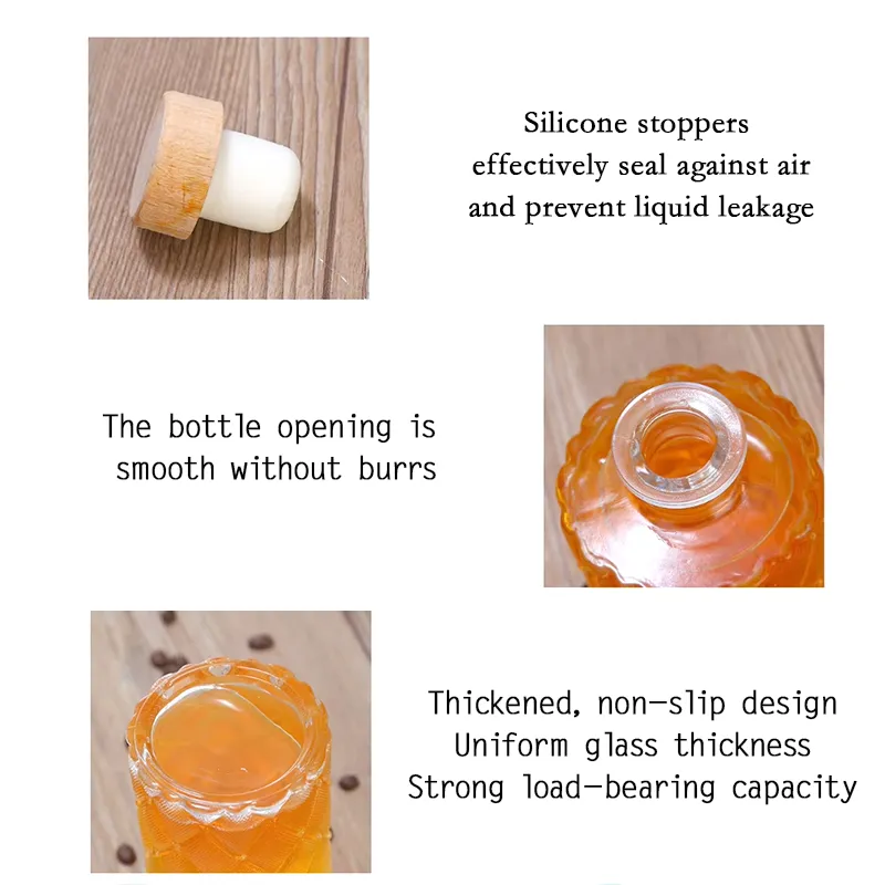 Embossed Glass Bottle