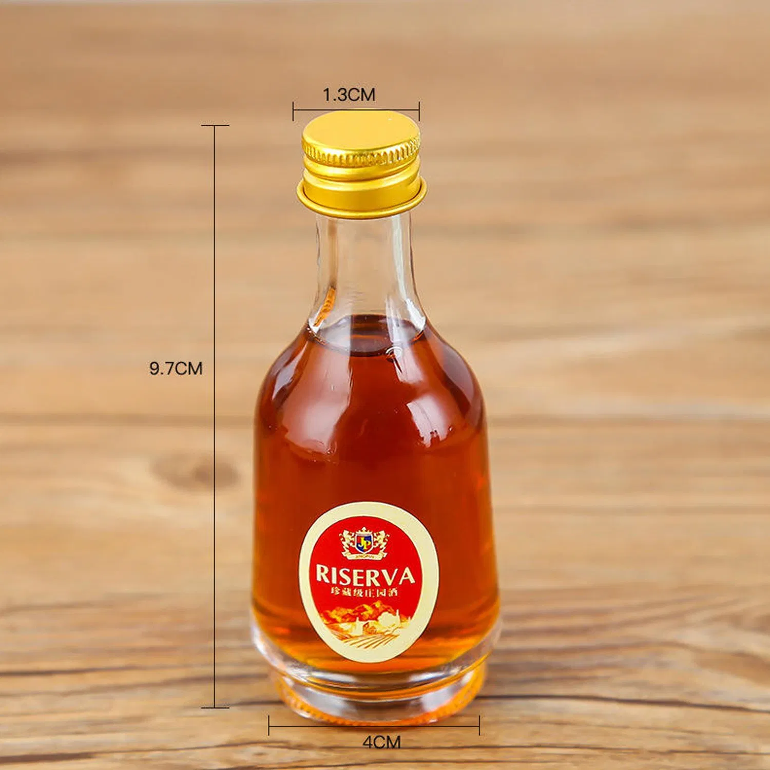 Wholesale 50ml Mini Glass Wine Spirits Vodka Juice Milk Tea Cold Drinks Empty Bottles