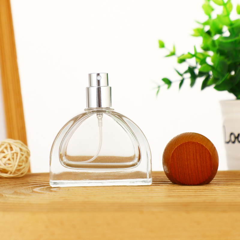 Hot-Selling New Luxury Perfume Glass Bottle 30ml 50ml Round Pump Spray Sealed Screen-Printed Customizable Empty Bottle