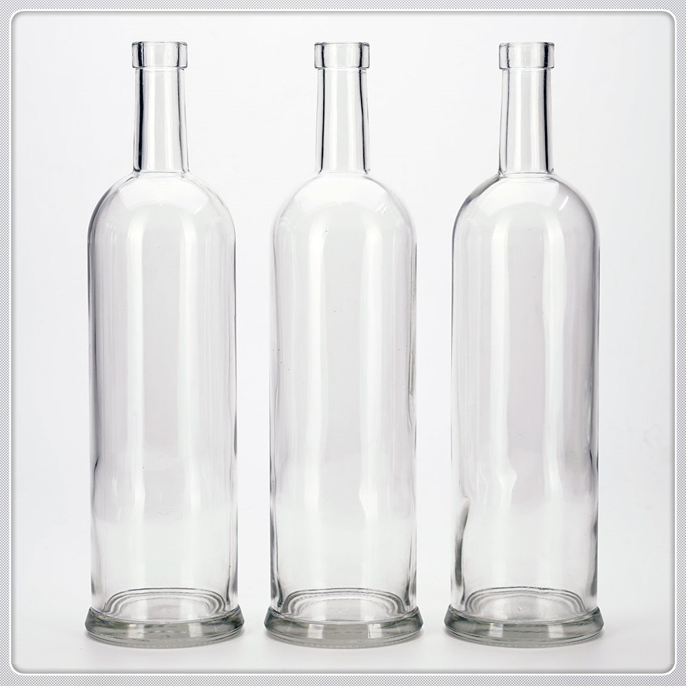 Premium Large Vodka Bottle with Frosted Glass Finish and Secure Screw Cap