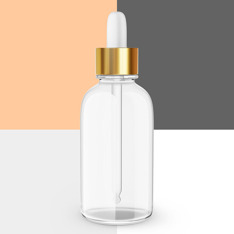 30ml Customizable Colored Glass Bottle with Dropper for Cosmetics