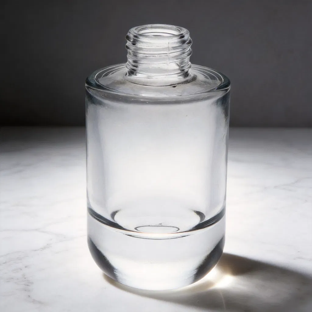 Hot Sale 90ml Glass Diffuser Bottle Arc Thick Base 28mm Screw Neck