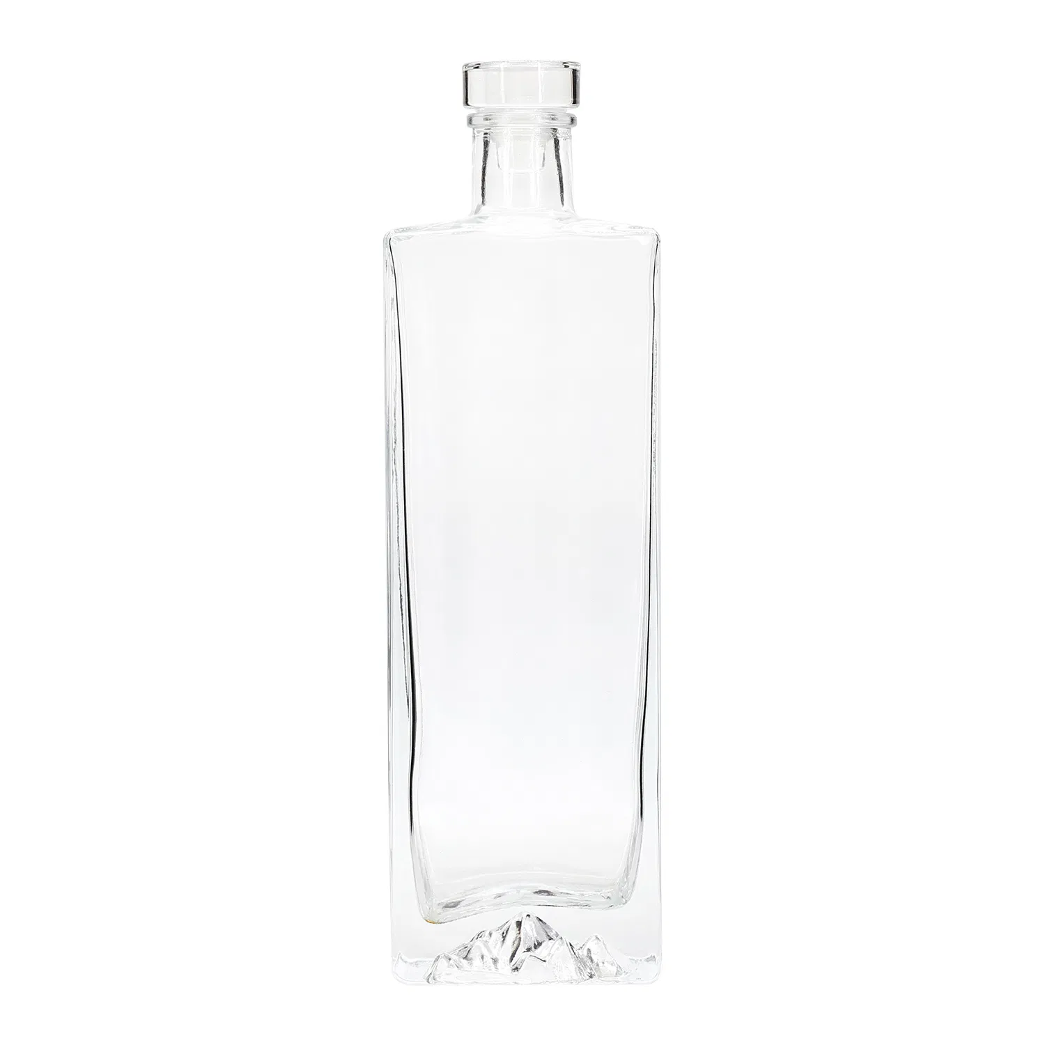 750ml Bespoke Embossed Logo Whisky Spirits Rum Glass Bottle