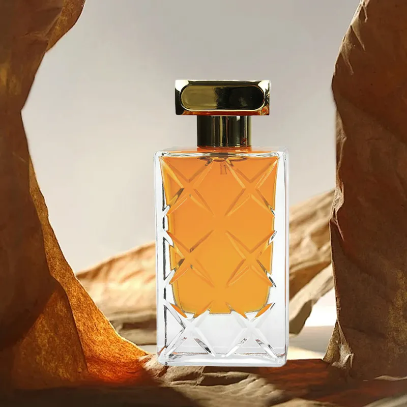 80ml Patterned Glass Bottle 13