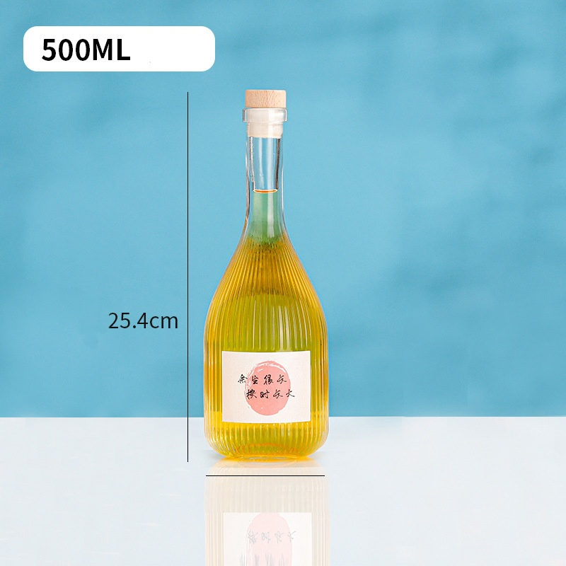 100ml Frosted Clear Glass Mini Wine Bottle Ice Wine Bottle Spirits Bottle Juice and Beverage Dispensing Bottle