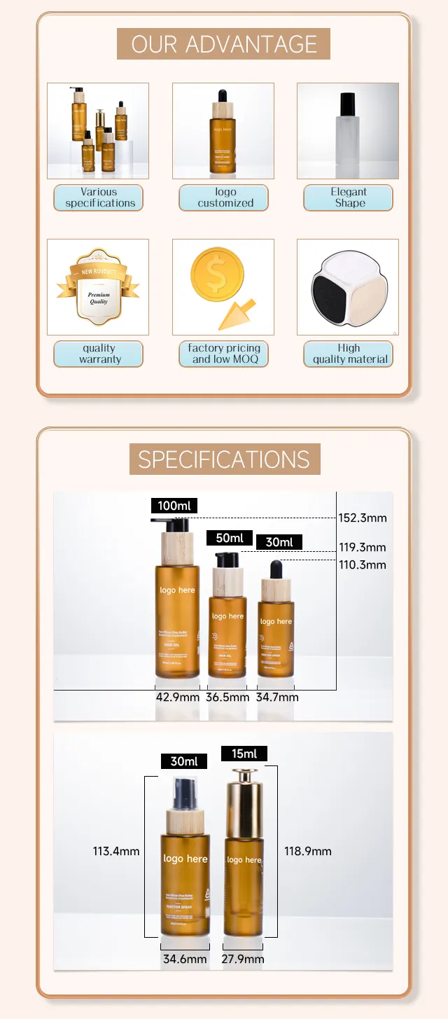 Cosmetic Glass Bottle 2