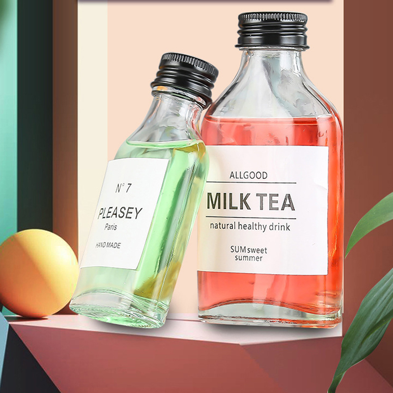 Wholesale Mini Miniature 50ml 100ml 200ml 250ml 350ml 500ml Spirit Liquor Juice Wine Glass Bottle for Whisky Vodka