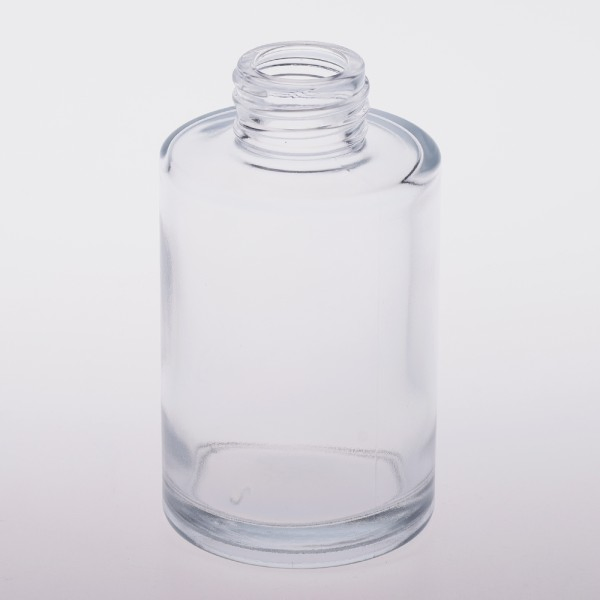 Premium 100ml Round Cylinder Clear Glass Reed Diffuser Bottle Lightweight