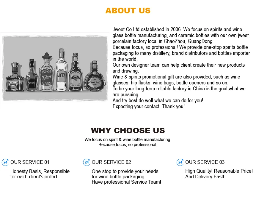 Whisky Glass Bottle Dimensions