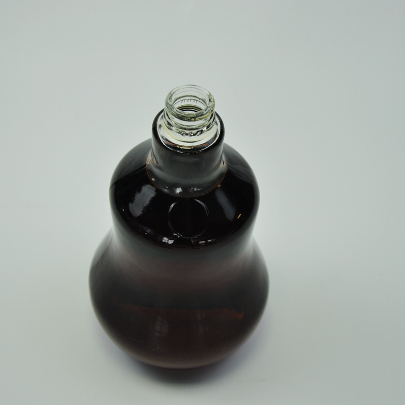 600ml Gourd Shape Liquor Spirit Food Grade Clear Glass Bottle for Packaging