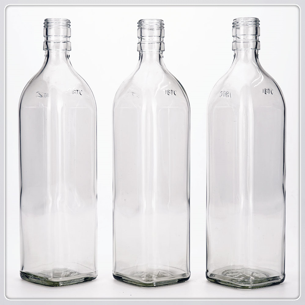 Premium Large Vodka Bottle with Frosted Glass Finish and Secure Screw Cap