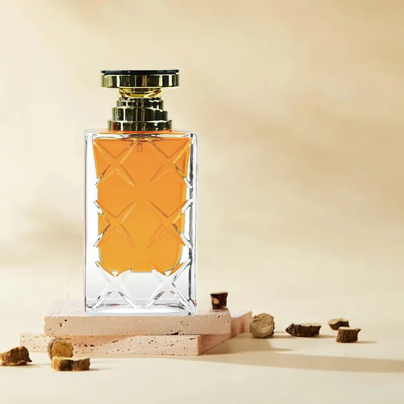 80ml Patterned Glass Bottle 10