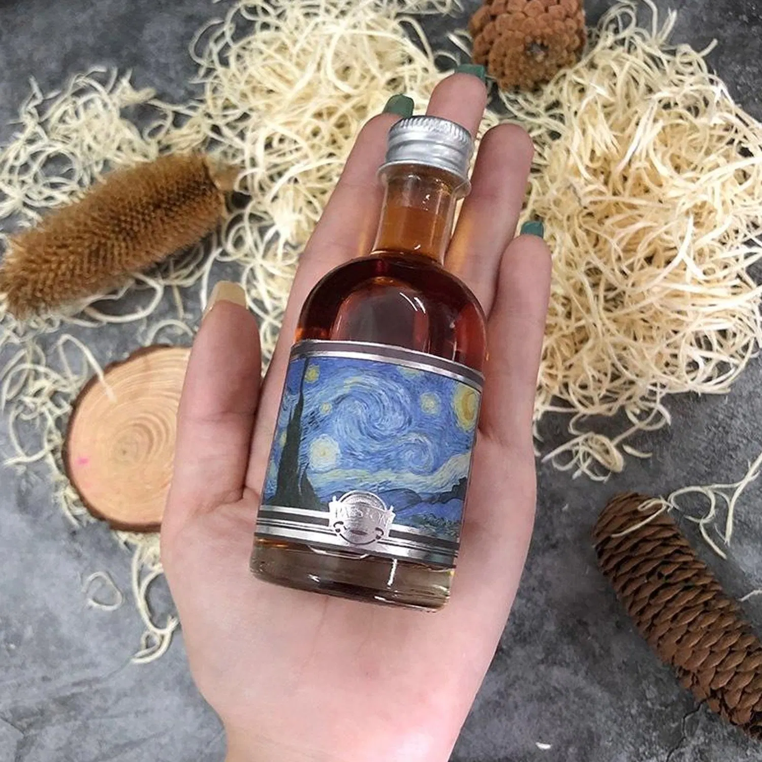 Wholesale 50ml Mini Glass Wine Spirits Vodka Juice Milk Tea Cold Drinks Empty Bottles