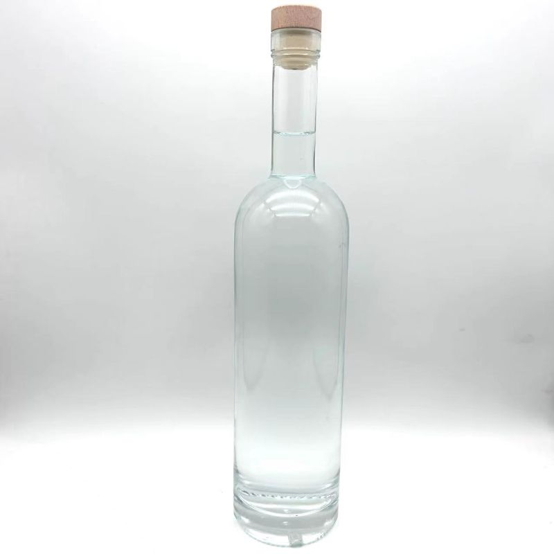 High Quality Thick Base 750ml Vodka Tequila Glass Bottle