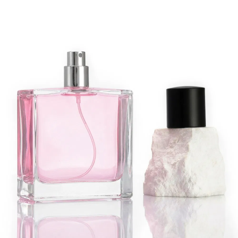 Hot Sale Crystal Glass Bottle for Perfume Luxury Perfume Bottle Design Custom Perfume Glass Bottle 50ml 100ml with Spray Pump