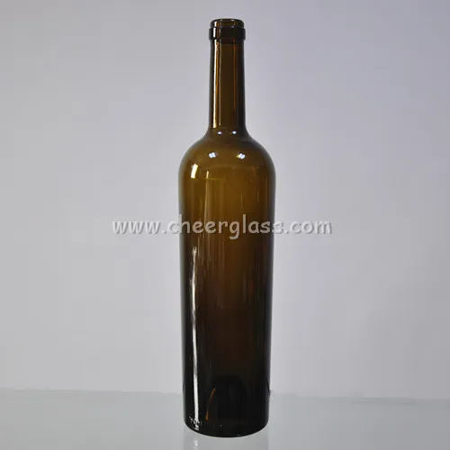 750ml Unique Glass Wine Bottle