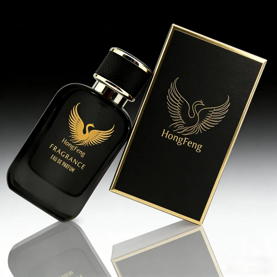 Empty Square Perfume Glass Bottle