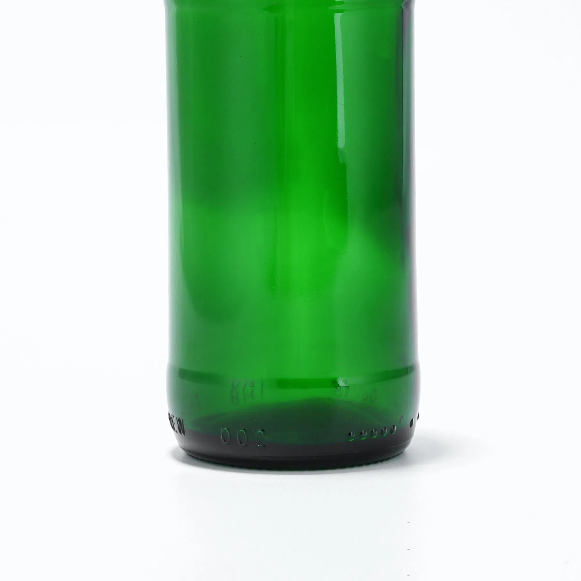 330ml Green Custom Shape Empty Glass Beer Bottle