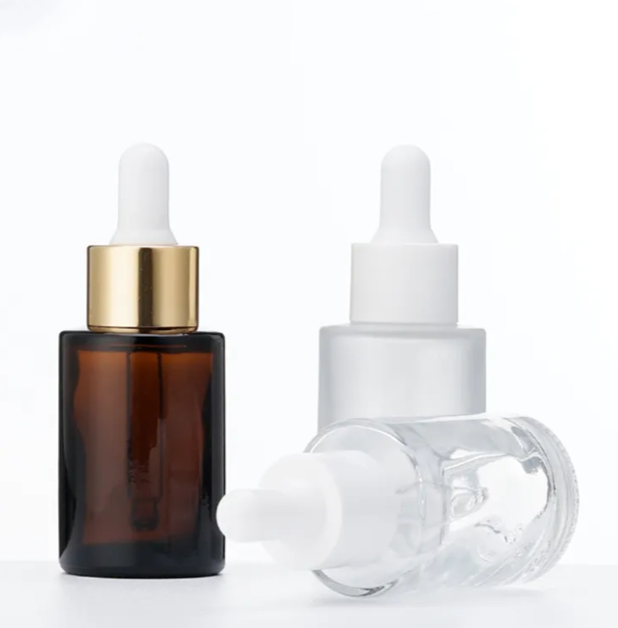 Wholesale 5ml 10ml 15ml 30ml 50ml 100ml Frosted Amber Green Blue Black Essential Oil Dropper Bottle Glass Roll-on Perfume Bottle with Sprayer Pump and Lids