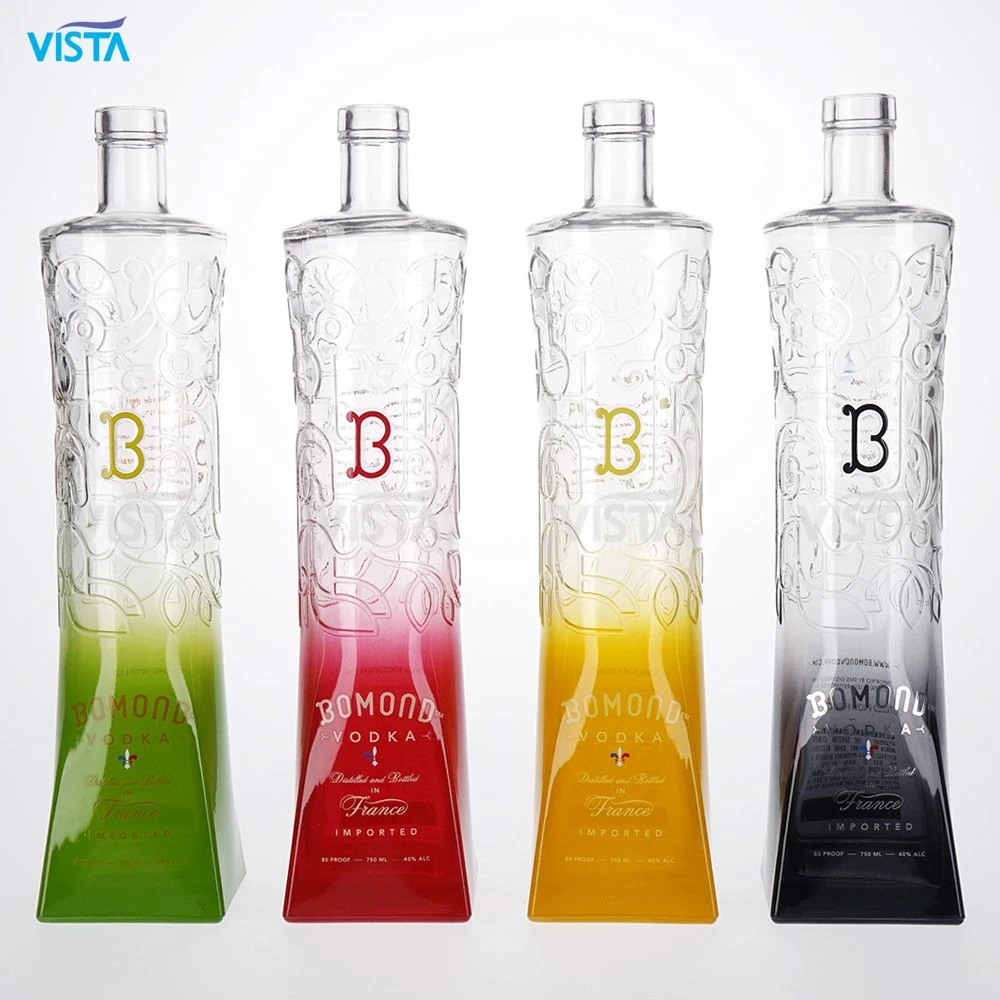 375ml 500ml 750ml 35cl 50cl 75cl High Flint Whisky Brandy Xo Vodka Teliqula Spirit Liquor Rum Wine Champange Glass Water Bottle for Cork Cap Screw Cap