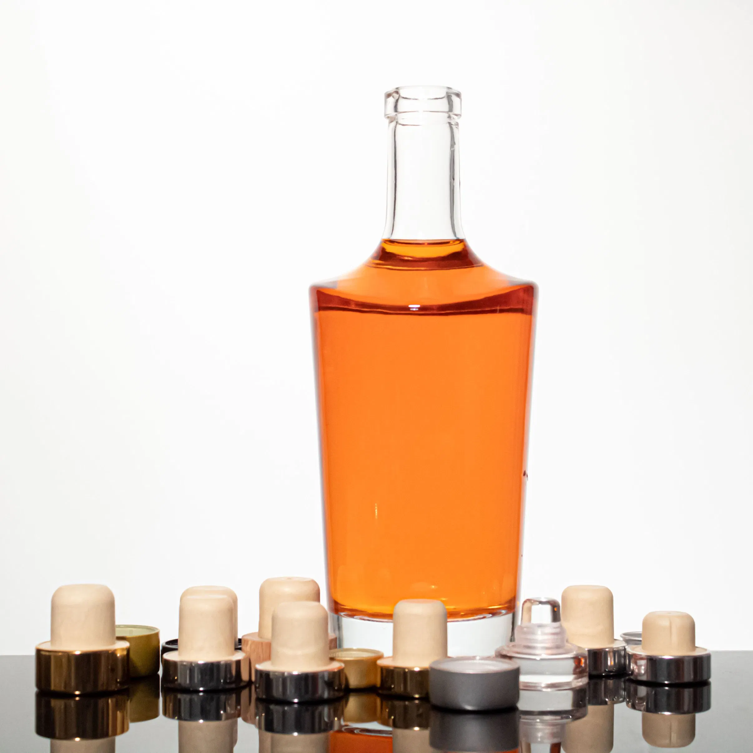 High Flint Color 750 Glass Bottle with Cork Finish
