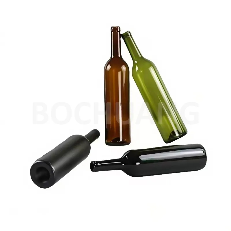 Glass Wine Bottle Detail