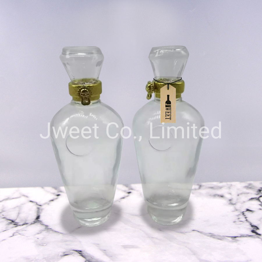 Customized Unique Luxury Liquor Glass Bottle