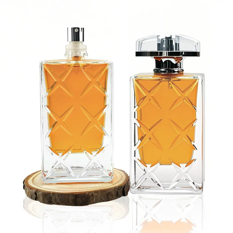 80ml Patterned Glass Bottle 7