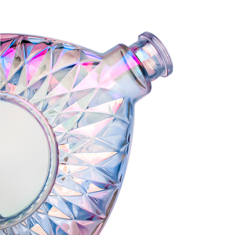 Cuatomized Logo 750ml Spirits Glass Bottle with Cork Finish