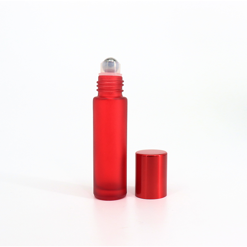 5ml 10ml Matte Glass Roll on Bottle with Stainless Steel Roller Ball Popular Colored Essential Oil Roller Ball Bottles 15ml