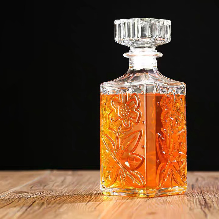 Custom 375ml Empty Ice Wine Glass Bottle Tall Round Shape Long Neck Glass Bottle with Cork Top