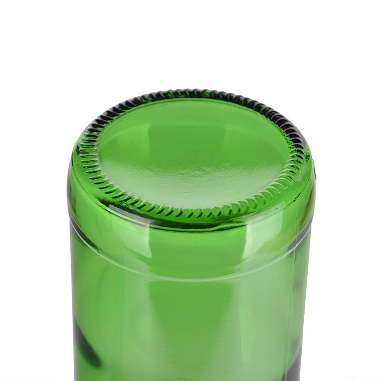 330ml Green Custom Shape Empty Glass Beer Bottle