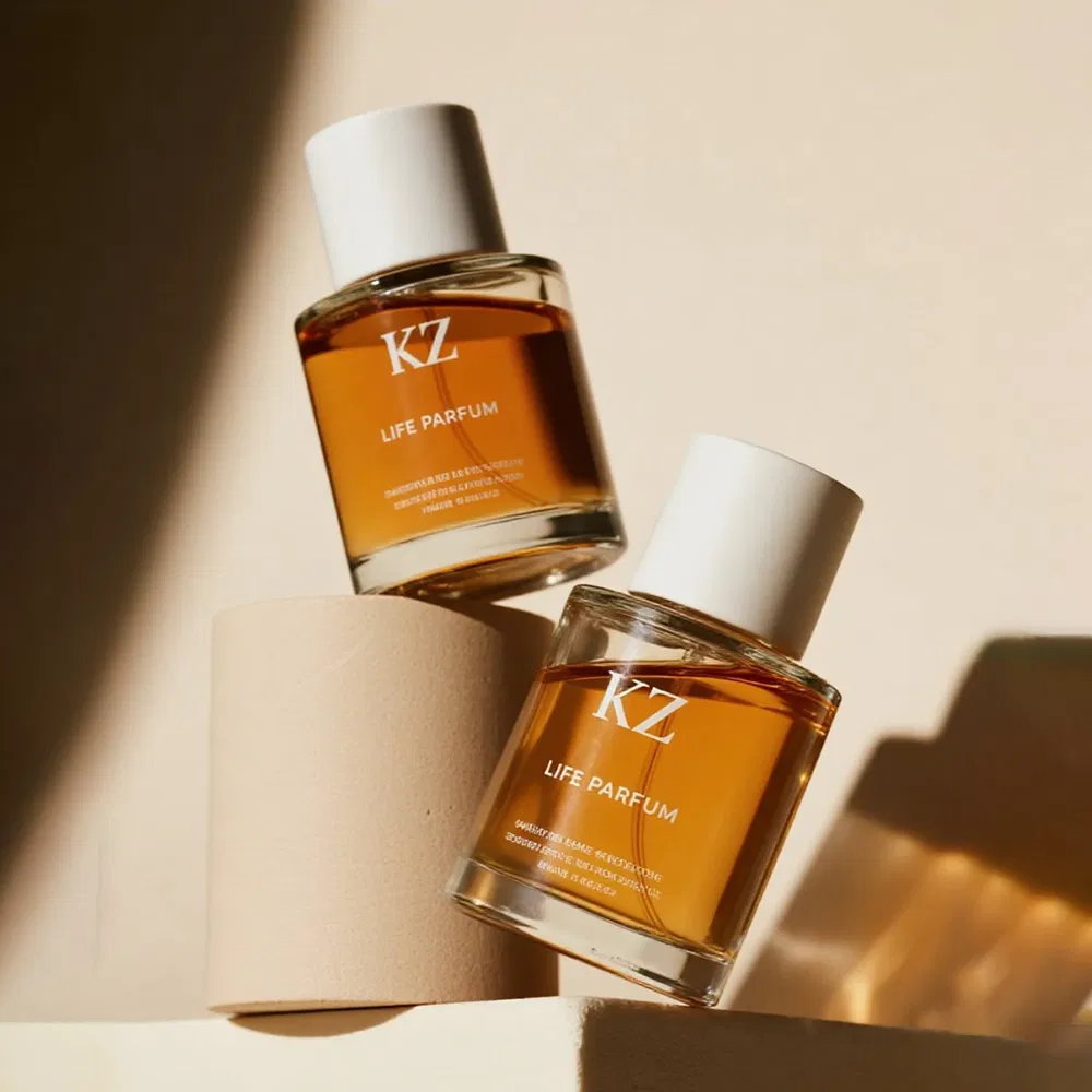 Women Perfume Bottle 50ml Glass Atomizer with Gold Trim Embossed Design for Luxury Fragrances Fine Mist Sprayer