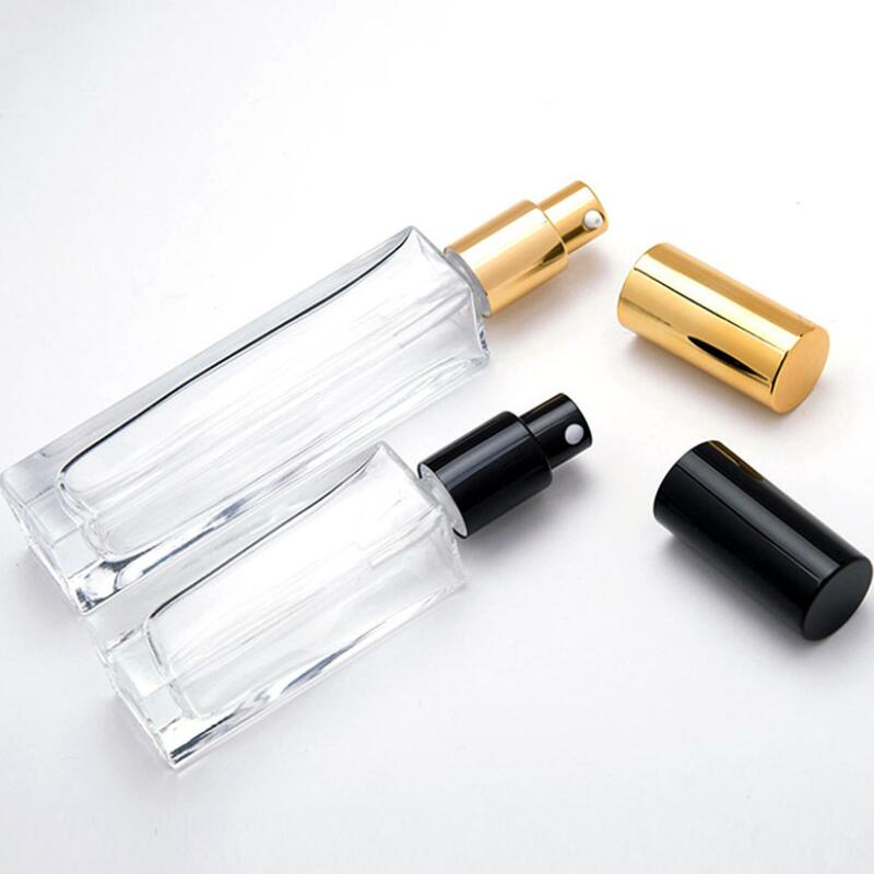 Tall Cylinder Round 30ml 50ml 100ml Glass Perfume Bottle with 18mm Neck Pump Sprayer
