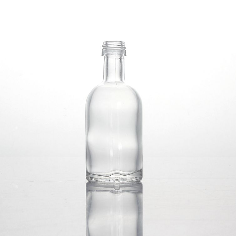 Custom Shape 5cl 50ml Vial Whisky Whiskey Spirits Liquor Vodka Gin Rum Bottle with Screw Cap