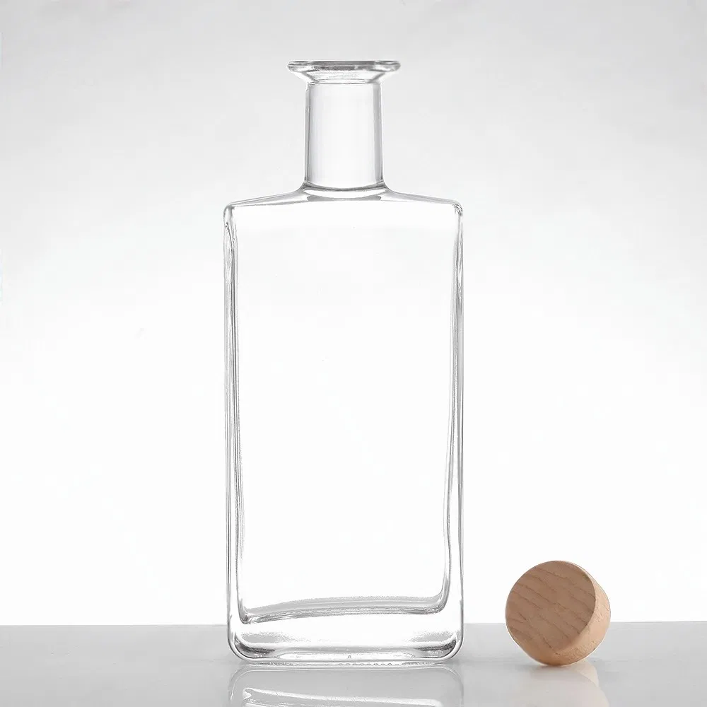 Spirit Liquor Glass Packaging Empty Clear Bottle for Water Mezcal Whiskey Brandy Vodka Tequila Gin Rum Cachaca 200ml 355ml 375ml 473ml 500ml 700ml 750ml 1000ml