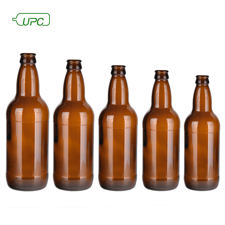 Manufacturer of Custom 330ml, 500ml, and 640ml Amber-Colored Glass Beer Bottles.