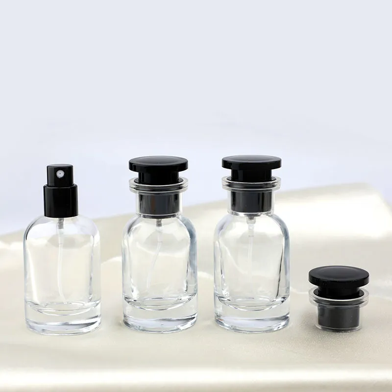 Thick Base Empty Glass Perfume Bottle with Lids OEM ODM